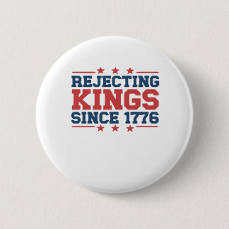 Badge Rond 5 Cm Style Vintage Refusant les Rois Depuis 1776