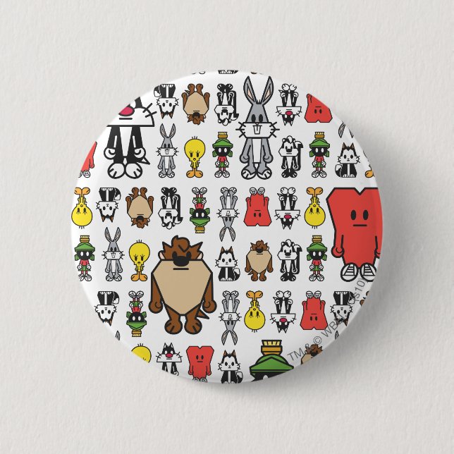 Badge Rond 5 Cm Styliser TWEETY™ et ses amis (Devant)