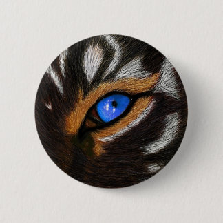 Badge Rond 5 Cm Stylo Sunless de tigre