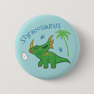 Badge Rond 5 Cm Styracosaure mûre