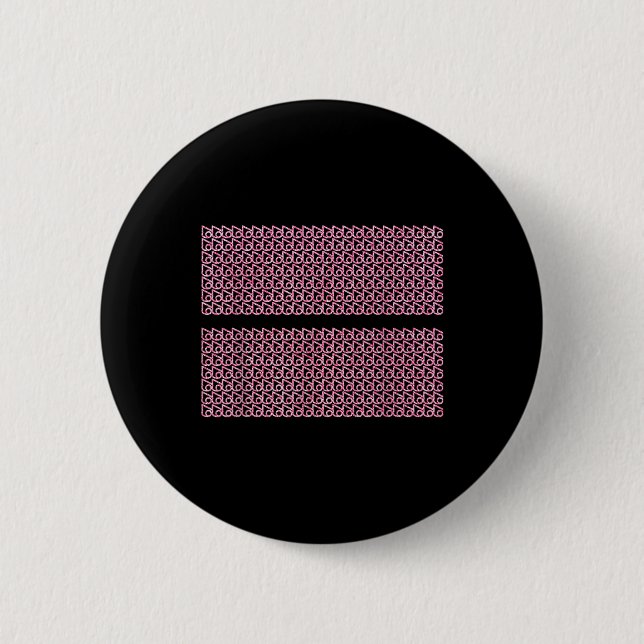 Badge Rond 5 Cm Subtil 67 Six Seven Brainrot Message Caché Gen Al (Devant)