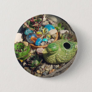 Badge Rond 5 Cm Succulent Art Jardin #inmygarden #succulent