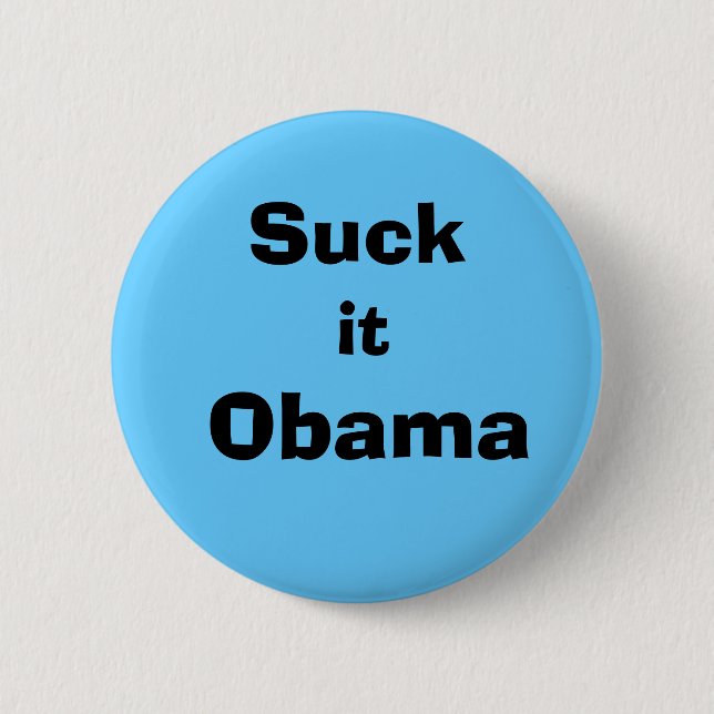 Badge Rond 5 Cm Sucez-le Obama ! (Devant)