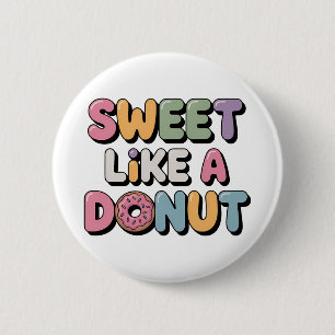 Badge Rond 5 Cm Sucré comme une beigne Enfant