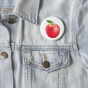 Badge Rond 5 Cm Sucré, pomme juteuse