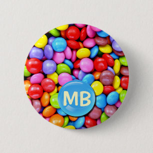 Badge Rond 5 Cm Sucreries colorées
