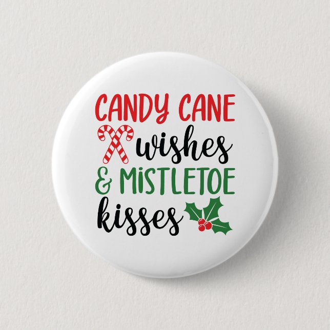 Badge Rond 5 Cm Sucres de canne et bisous (Devant)