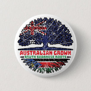 Badge Rond 5 Cm Sud-Soudan Sud-Soudan Australie Australie