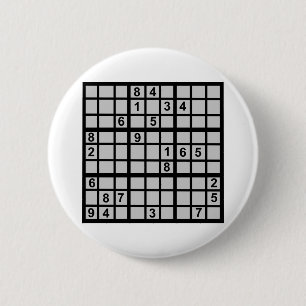 Badge Rond 5 Cm Sudoku - puzzle