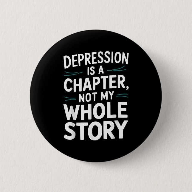 Badge Rond 5 Cm Suicide Awareness Depression Anxiety Mental Health (Devant)