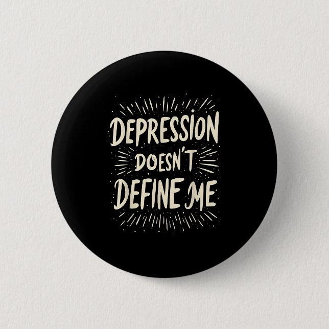Badge Rond 5 Cm Suicide Awareness Depression Anxiety Mental Health (Devant)