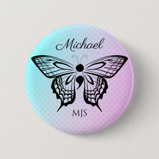 Badge Rond 5 Cm Suicide awareness name button (Devant)