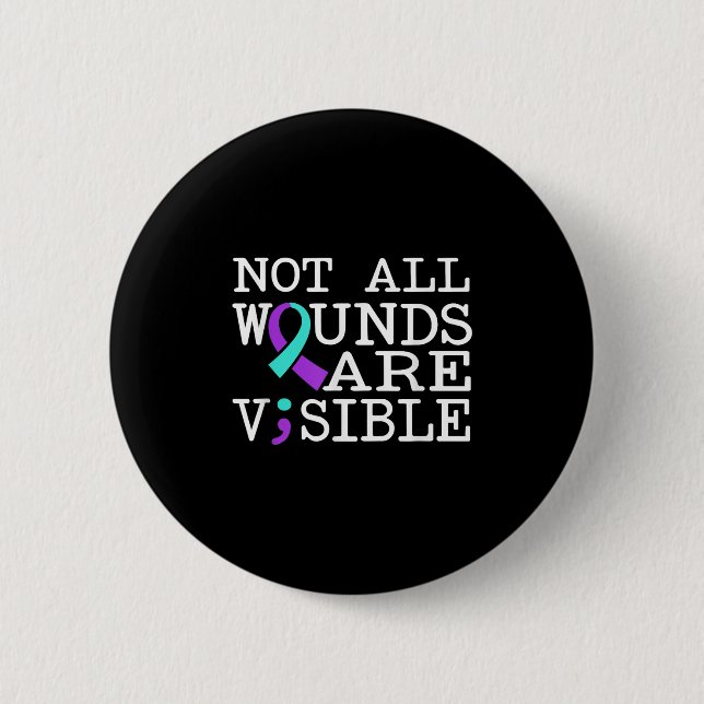 Badge Rond 5 Cm Suicide Awareness Suicide Prevention Suprt Survivo (Devant)