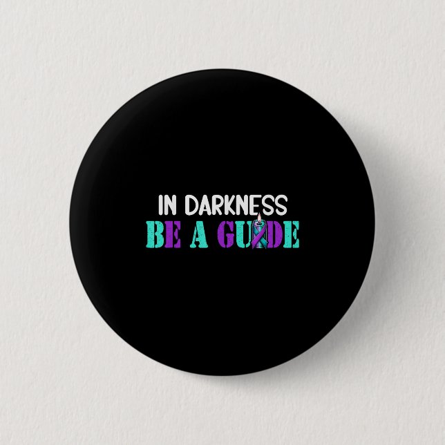 Badge Rond 5 Cm Suicide Awareness Suicide Prevention Suprt Survivo (Devant)