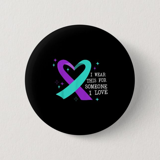Badge Rond 5 Cm Suicide Awareness Suicide Prevention Suprt Survivo (Devant)