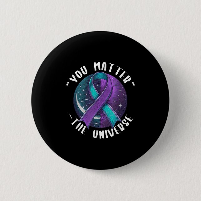 Badge Rond 5 Cm Suicide Awareness Suicide Prevention Suprt Survivo (Devant)