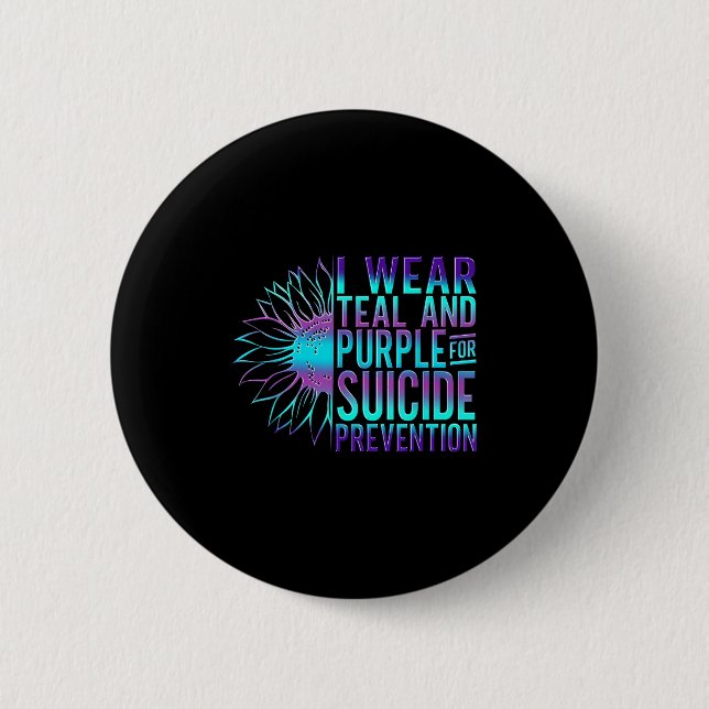 Badge Rond 5 Cm Suicide Awareness Suicide Prevention Suprt Survivo (Devant)