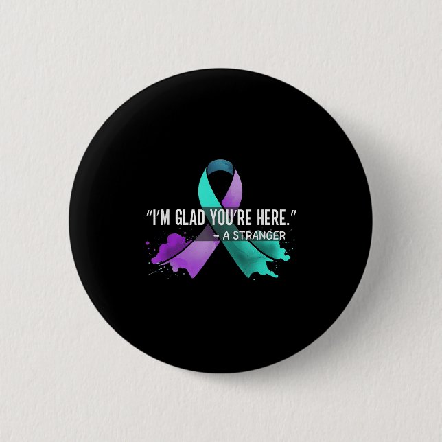 Badge Rond 5 Cm Suicide Awareness Suicide Prevention Suprt Survivo (Devant)