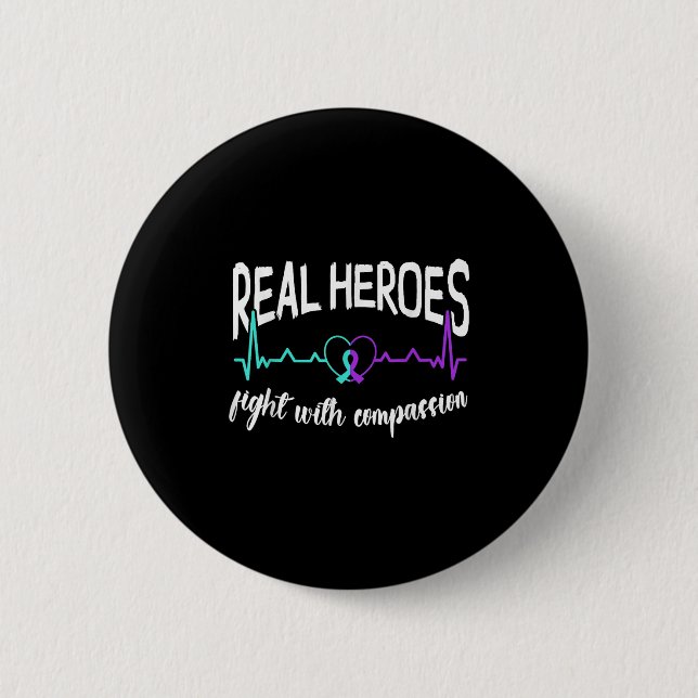 Badge Rond 5 Cm Suicide Awareness Suicide Prevention Suprt Survivo (Devant)