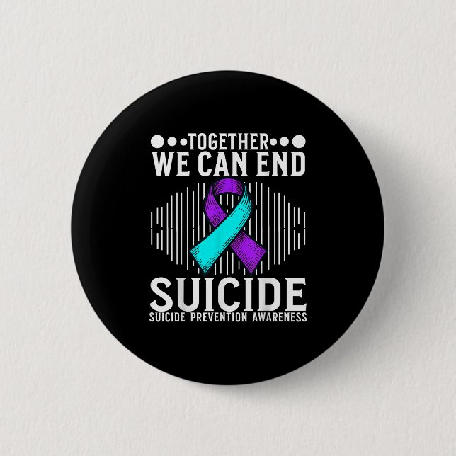 Badge Rond 5 Cm Suicide Awareness Suprt Suicide Prevention Awarene (Devant)