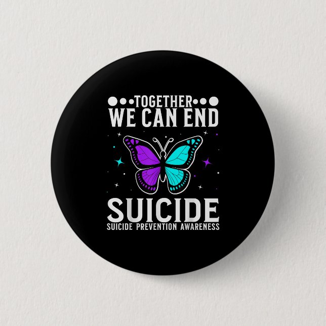 Badge Rond 5 Cm Suicide Awareness Suprt Suicide Prevention Awarene (Devant)