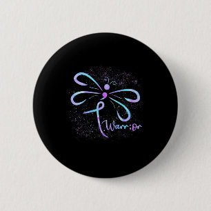 Badge Rond 5 Cm Suicide prevention Dragonfly Semicolon