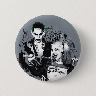 Badge Rond 5 Cm Suicide Squad   The Worst of The Worst