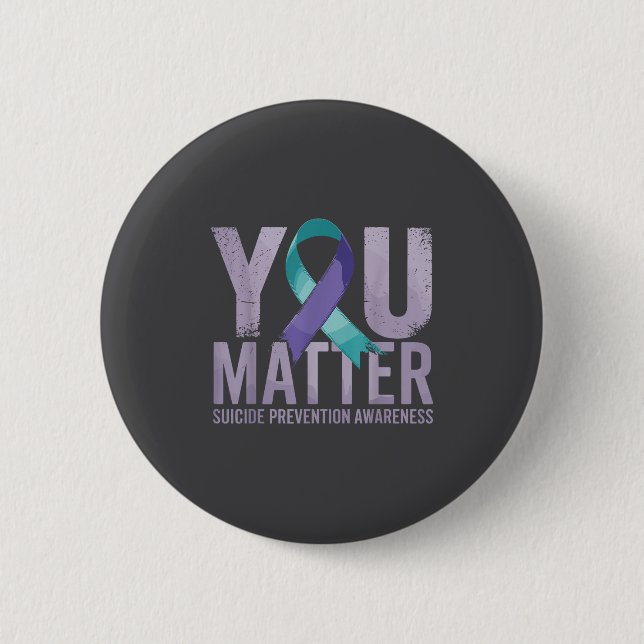 Badge Rond 5 Cm Suicides Prevention Shirts Suicide Awareness  (Devant)