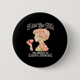 Badge Rond 5 Cm Suis le thé aura humour britannique sarcastique