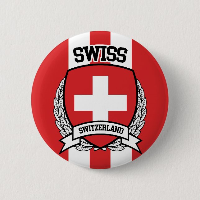 Badge Rond 5 Cm Suisse (Devant)