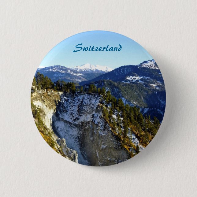 Badge Rond 5 Cm Suisse (Devant)