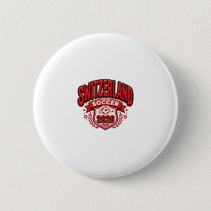 Badge Rond 5 Cm Suisse Football 2026 Football Gras Pays Typogr
