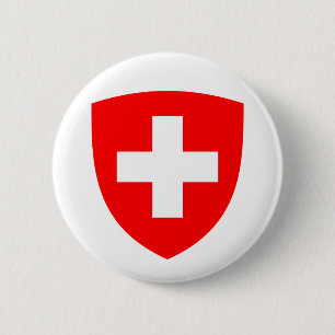 Badge Rond 5 Cm Suisse pays manteau armoiries symbole emblème suis