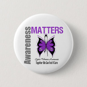 Badge Rond 5 Cm Sujets de conscience de mucoviscidose