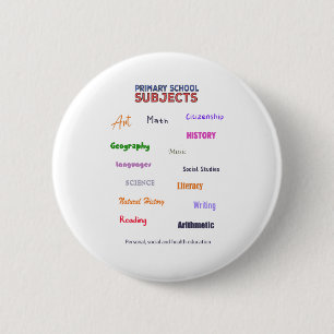 Badge Rond 5 Cm Sujets de l'école primaire