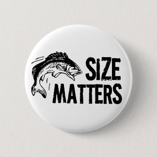 Badge Rond 5 Cm Sujets de taille ! Conception drôle de pêche