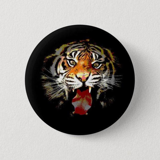 Badge Rond 5 Cm Sumatran Tiger (Devant)