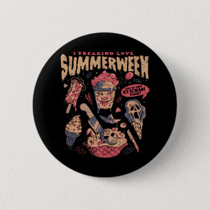 Badge Rond 5 Cm Summerween - Drôles de films gothiques d'horreur H
