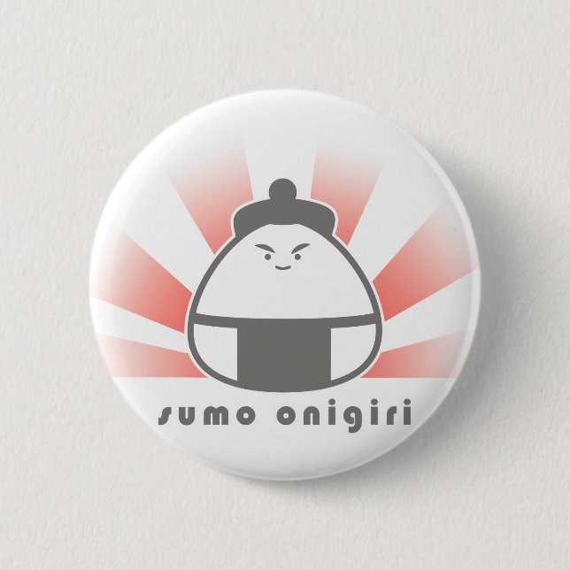 Badge Rond 5 Cm Sumo Onigiri (Devant)