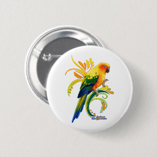 Badge Rond 5 Cm Sun Conure