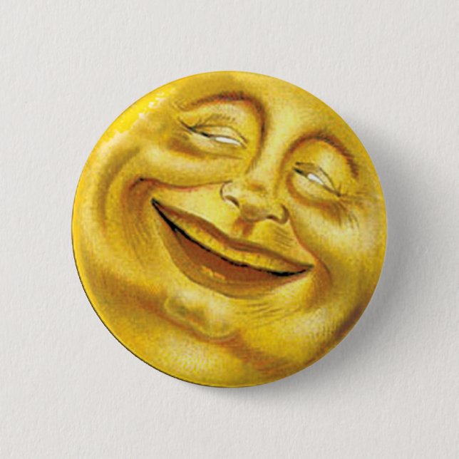 Badge Rond 5 Cm Sun de sourire (Devant)