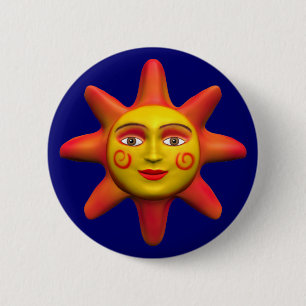Badge Rond 5 Cm Sun font face