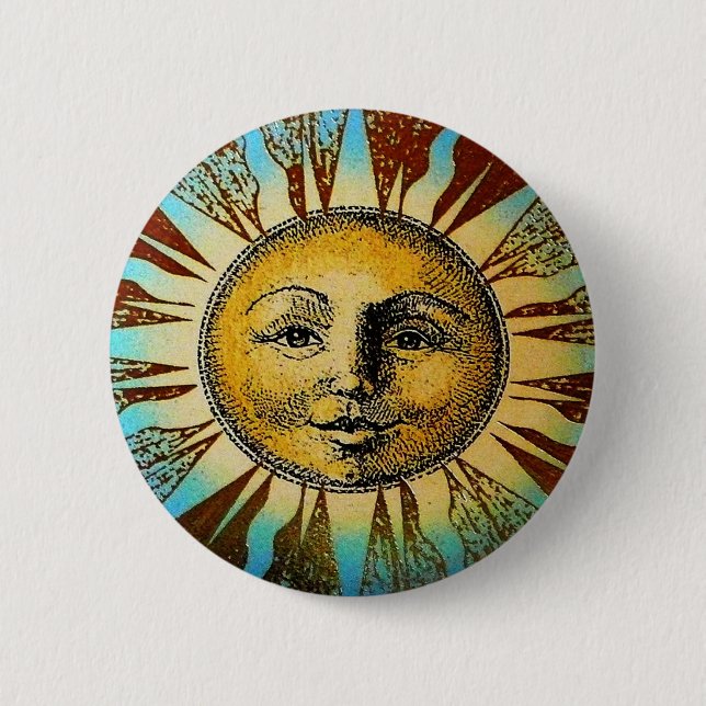 Badge Rond 5 Cm Sun God Pin (Devant)