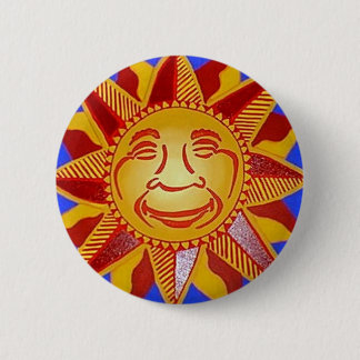 Badge Rond 5 Cm Sun lumineux