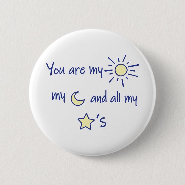 Badge Rond 5 Cm Sun-Moon-and-Stars- (Devant)