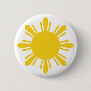 Badge Rond 5 Cm Sun philippin, Pinoy Sun, Philippin Sun