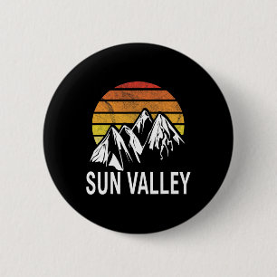 Badge Rond 5 Cm Sun Valley Idaho Usa Station de ski Snowboard 1