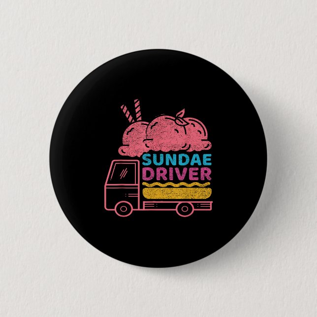 Badge Rond 5 Cm Sundae Driver Weed Strain  (Devant)