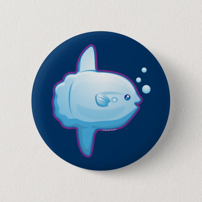 Badge Rond 5 Cm Sunfish mignon (Devant)