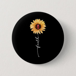 Badge Rond 5 Cm Sunflower Bourgogne Ruban Cerveau Aneurie Sensibil